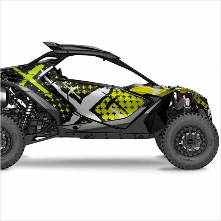 X-Design Neon Yellow M Version for Can-Am Maverick R 2 Doors